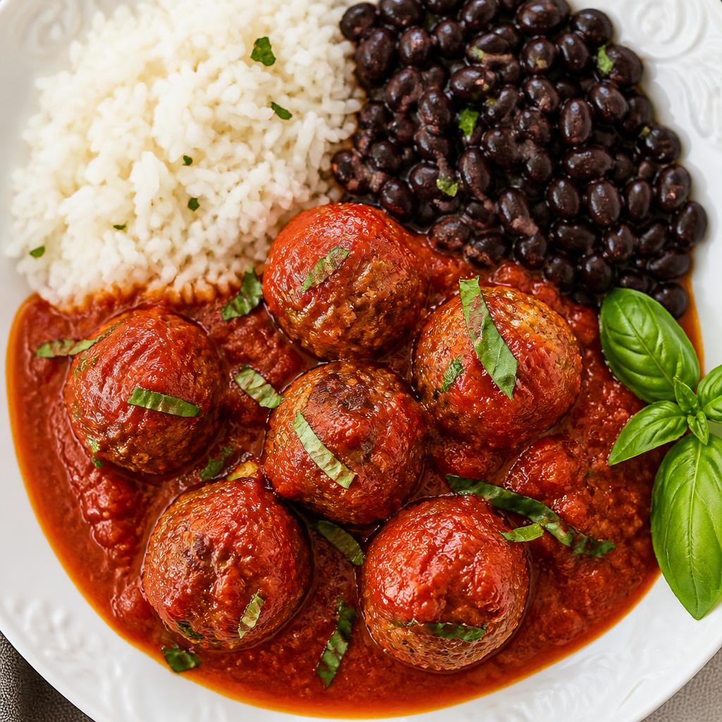 Rice, Beans & Meatballs in Pomodoro Sauce · 450g