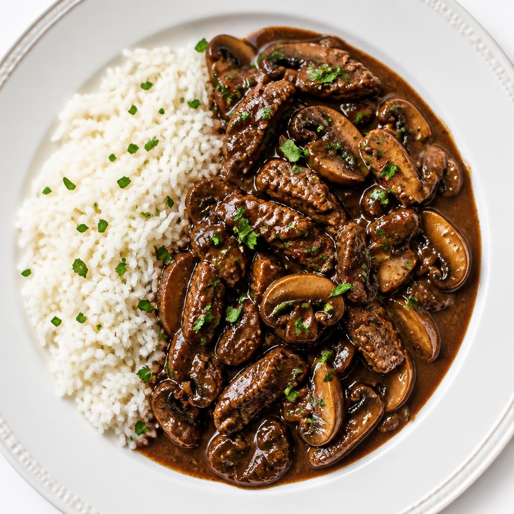 Filet Mignon Strips in Madeira Sauce